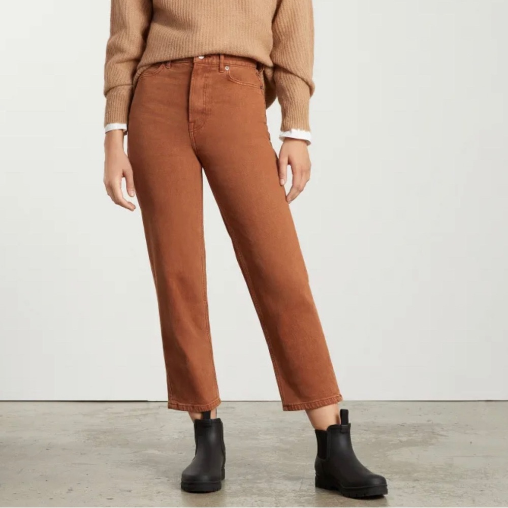NWT Everlane Way-High Jean in Archroma Rich Earth size 28 Long (29 1/2” inseam)